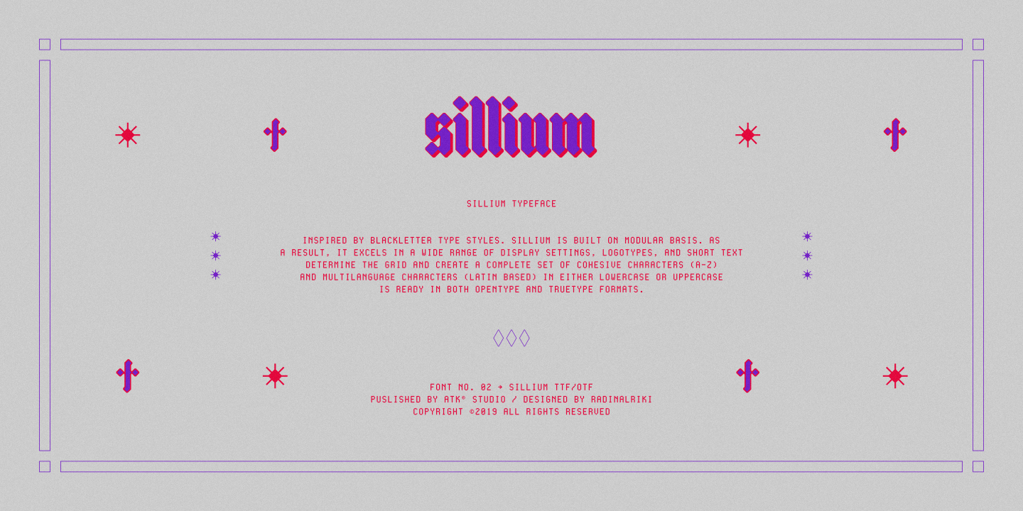 Przykładowa czcionka Sillium #9
